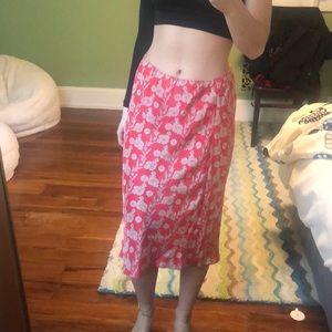 floral midi skirt